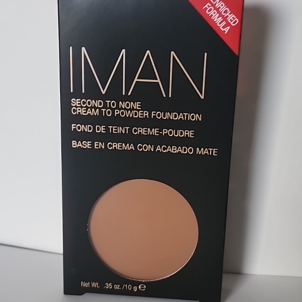 IMAN Second to None Cream To Powder Foundation Clay 2-.35oz